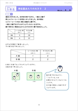 算数プリント５年単位量あたりの大きさ詳しい解答